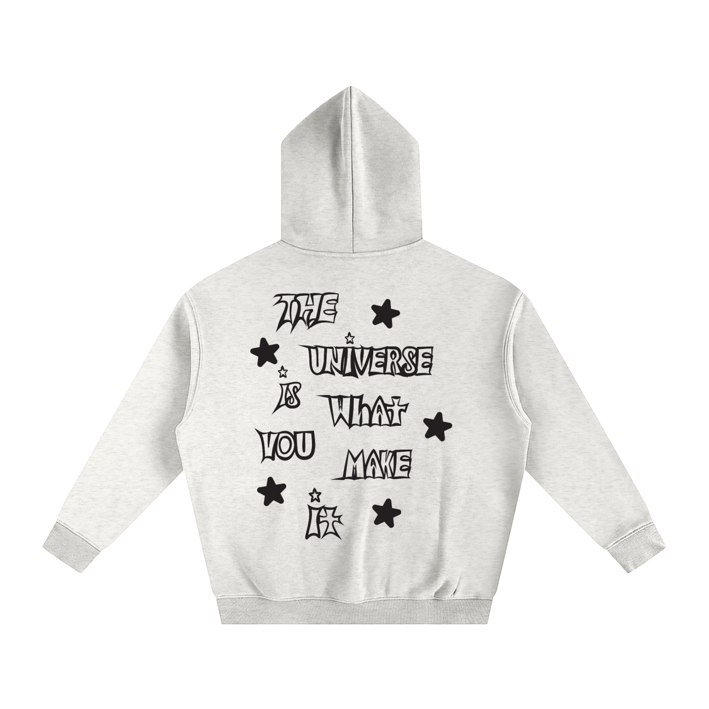 universe hoodie,streetwear hoodie,unisex streetwear,minimalist hoodie,oversized hoodie,thick cotton hoodie,drop shoulder hoodie,autumn winter hoodie,neutral tone hoodie,street fashion