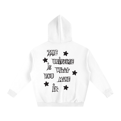 universe hoodie,streetwear hoodie,unisex streetwear,minimalist hoodie,oversized hoodie,thick cotton hoodie,drop shoulder hoodie,autumn winter hoodie,neutral tone hoodie,street fashion